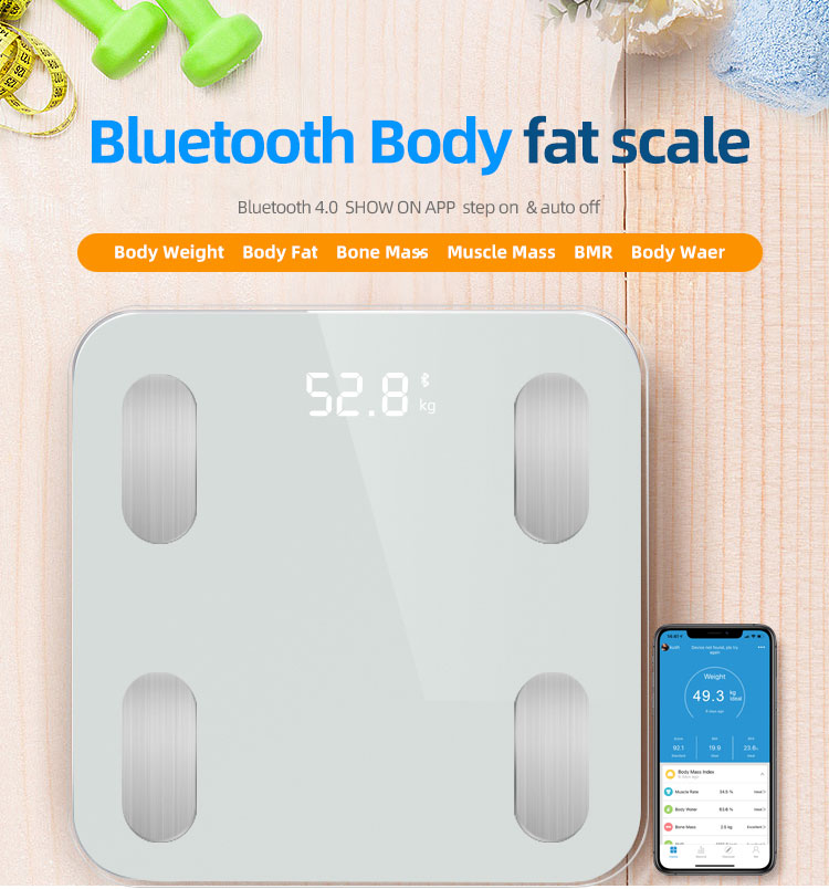 Monitores de composición corporal electrónicos Bluetooth ESCALA de 400 libras