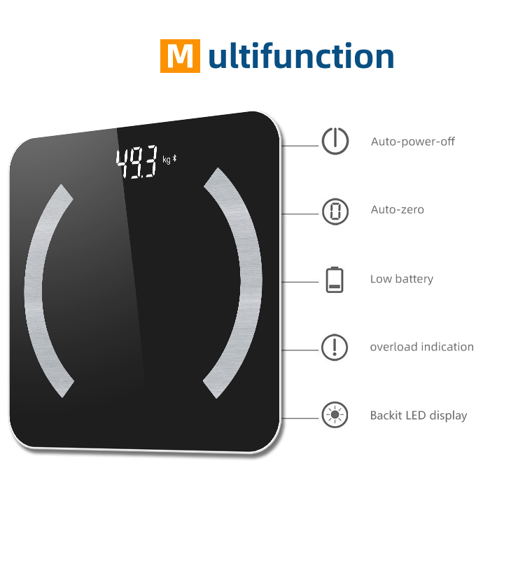 Escala de monitor de composición corporal de zhongshan